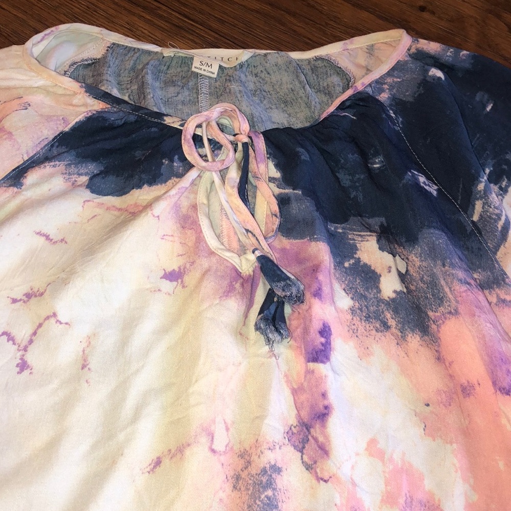 Lovestitch Boho Tie-dye Designed Top - Picture 6 of 8